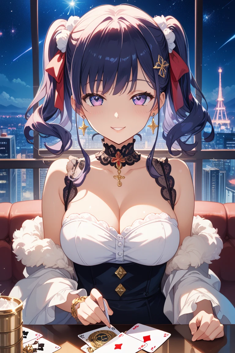 <lora:wlpstyl:1> wlpstyl <lora:fateBBv2:0.9>, FECCC, AiKouhaiOutfit, castle, upper body, looking at viewer,, <lyco:GoodHands-beta2:1.0>