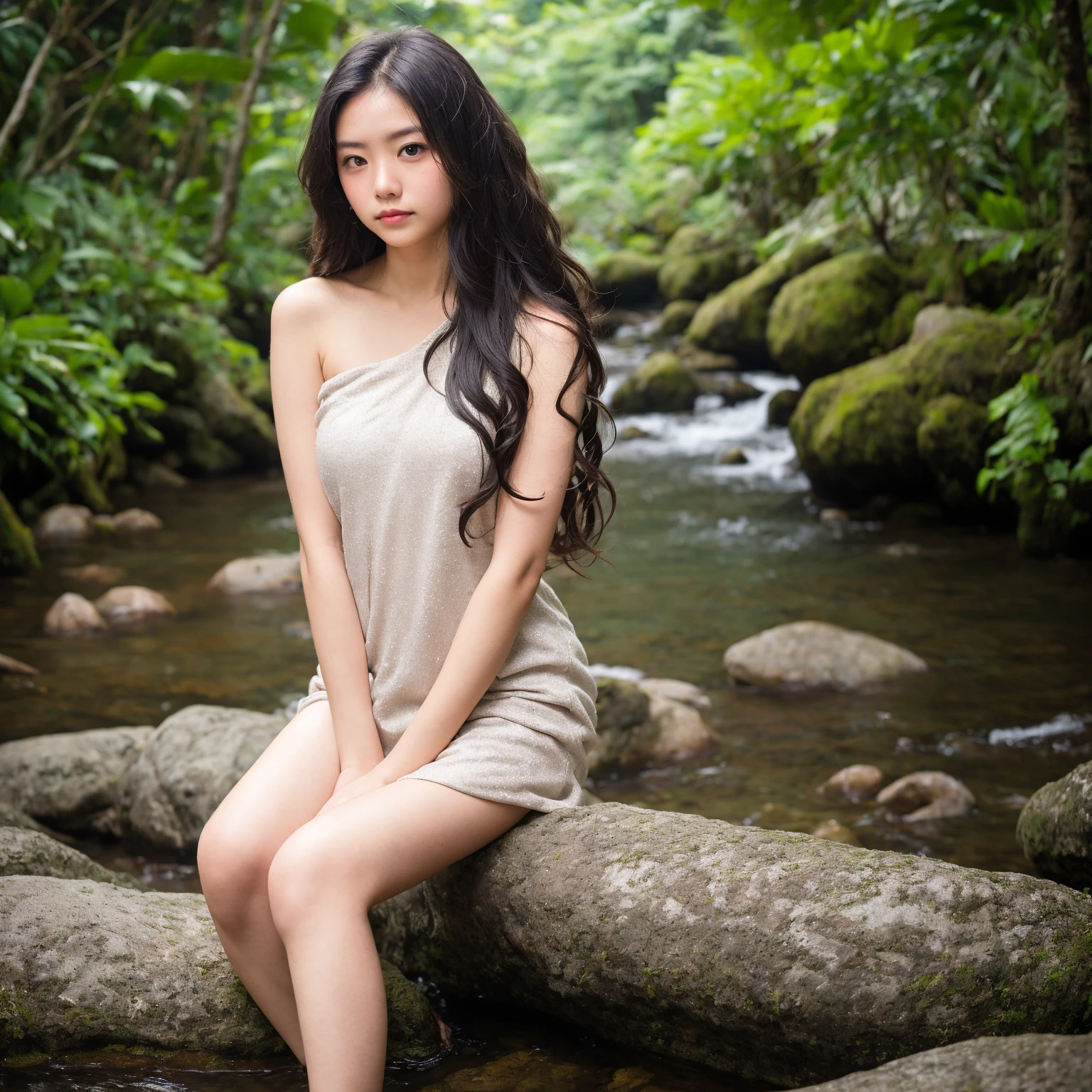 Portrait of a girl under 2 years old in paradise、Realistic female face、The best young people、Japanese Model、 Body Type、細身のBody Type、Slim girl model、Young and cute gravure idol、A real young gravure idol、Young and thin gravure idol、The most beautiful Asian girls of all time、Filled with gentle and graceful beauty、masterpiece, Highest quality, High resolution, One Girl, Half Up,(After the shower,team,Spread leg pose,A woman emerges from the beach naked and wet,With your legs wide open,Fully open the vagina,Fully opened labia,Fully opened labia minora,Real Anal:1.1),Look at the viewers,