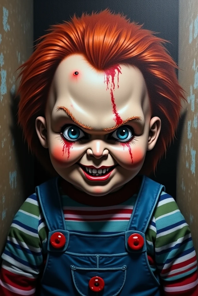 A pair of killers with the appearance of Chucky and Tiffany from the horror series
