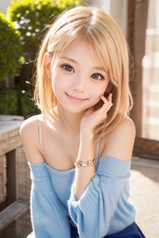 Tabletop, highest quality,
(Very detailed, In detail, High resolution, In 8K),
((Photorealistic:1.4, Raw photo, 超A high resolution,Best image quality: 1.4)),
wallpaper,
((Perfect body composition 1.5)),
Beautiful fine details, Natural color lip,
((穏やかなsmile:1.5)),
((Random cute hairstyles)),
((Quite large breasts、I can see your chest:1.3)),((Wearing low-cut clothing and leaning forward:1.6)),(Cleavage Emphasis:1.3),
((from the front:1.5)),
((Proudly、Look under the eyes、Proudly、Mole on arm:0.9)),(The shape of the breasts is clearly visible),
((Randomly blurred background)),((The Sunset Sun)),((Place your fingertips on your lips)),
((Random and cute expressions)),,
Highly detailed and professional lighting、
Perfect dynamic composition, Beautiful fine details,((White knit tank top:1.5)),((Micro Mini Skirt:1,5)),((smile,Harajuku)),((Looking into the camera)),(Above the knee shot),