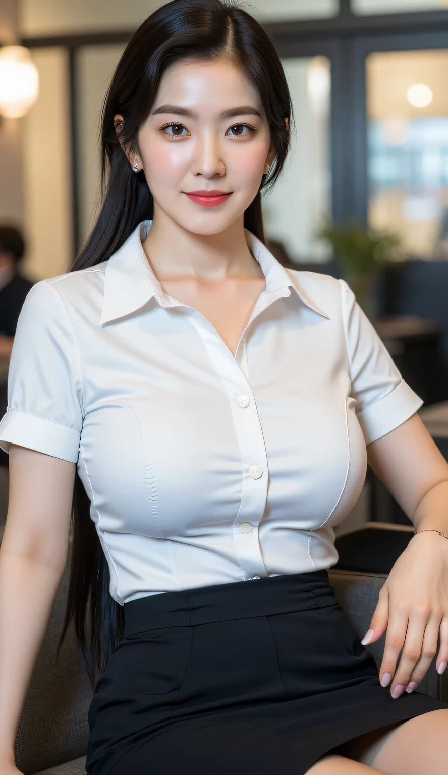 One Girl,First Person View, (masterpiece:1.3), High resolution, Very detailed, Very detailedな CG Unity 8k 壁紙, Realistic, photo-Realistic, RAW Photos, Beautifully detailed face, Pale skin, Realistic glistening skin, Detailed cloth texture, Detailed hair texture, Perfect body, Beautiful Face, Accurate, Anatomically correct, Highly detailed face そして skin texture, Natural neck length, (Beautiful Hそしてs), (Fair skin:1.2),Heavy chest, charm, Written boundary depth, (Perfect Anatomy:1.2), Accurate手足, Accentuate your cleavage, Camel Toe:1.21, (最high quality:1.4), 32k resolution, High resolution32k UHD, (masterpiece:1.2)), (Improvement of quality:1.4), finely,Very detailed, Symmetrical eyes, (Wide Hips), Light shines in, Light and shadow are clear, Professional Cinema Lighting ,(Huge breasts:1.1), panties,mini skirt,business suit,pencil skirt,shirt,dress shirt,black stockings,secretary,panty shot,sitting in a chair,daytime,in the office,(Thighs、knees、Calf、ankle),Are standing、Tall people,whole body,Plump body,Long Hair,Straight hair,View your viewers,high quality,Realistic,Digital SLR,masterpiece,Very detailedな,Japanese,