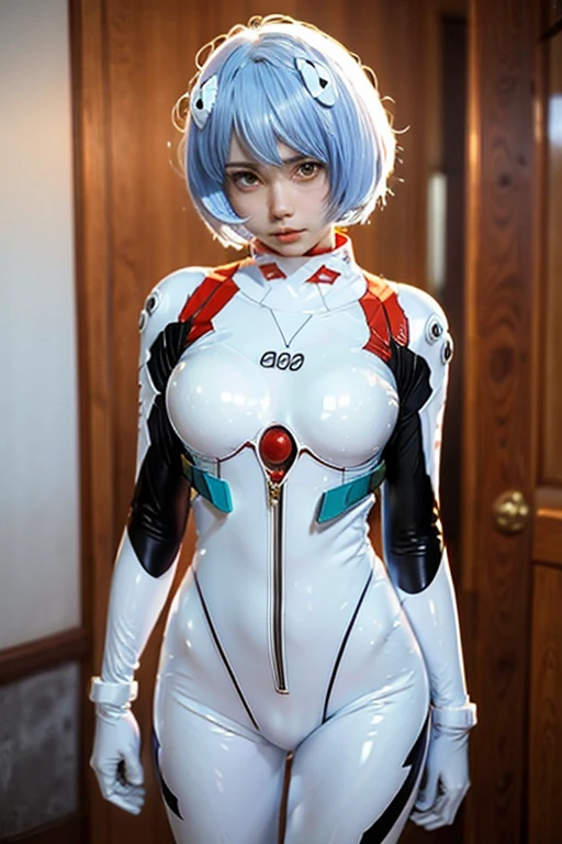 Ana de Armas: 1.5 / (( "asuka langley sōryū "de la serie Neon Genesis Evangelion, aboard the Ángel Adan Unit, )), EVA movie action shot_rey, una joven , con un traje blanco y cabello azul, forehead jewelry, mirar al espectador, pose sexy, pale skin, ojos rojos, fondo blanco sencillo, ((curly hair, short curly light blue hair, ))(Mejor calidad,8k,high resolution, (orgasmo), pieza masetero:1.2),ultra detallado,Realista:1.37,retrato,dynamic angle ,Adolescente, small head, lindo, Cara encantadora, Cara de belleza detallada, piel muy realista,piel mojada, small and hard breasts, bonitas piernas, cinematic lighting, (vagina muy detallada ),