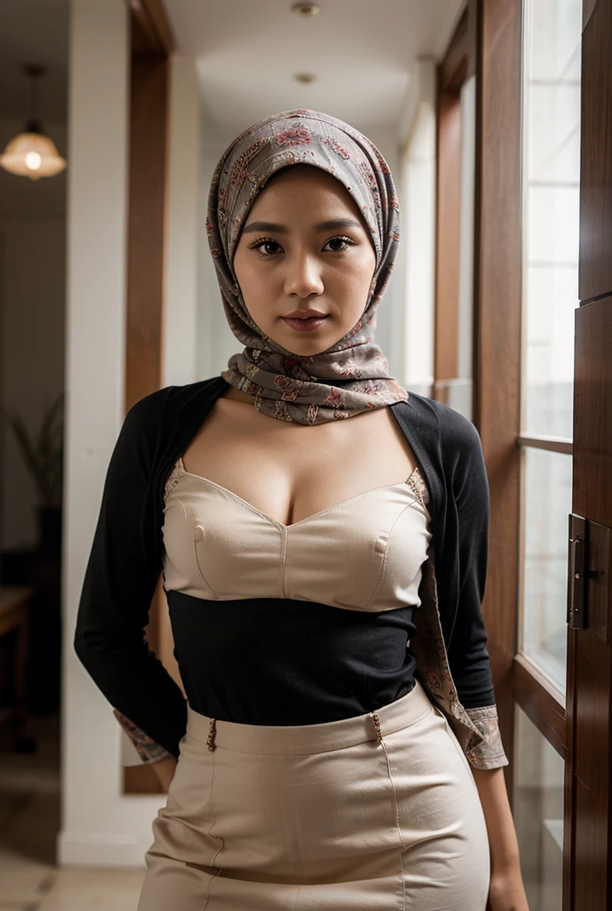 (Wearing Bra Lingerie), (((HIJAB MALAY GIRL))), masutepiece, High quality, UHD 32K, Realistic face, Realistic skin feeling , A Malay Lady, 68 years old, , Very cute and baby-like face, (((FLAT CHEST))), (MATRIX WORLD), ((look In front at the camera and SADNESS)), ((())), (((CUTE GIRL))), ((WHITE LIPS)), ((BROWN)), (undress). ((WEARING BROWN BRA LINGERIE)), ((heavy breasts)), ((Saggy Boobs)), leather jacket, (((HEAVY BREASTS))),