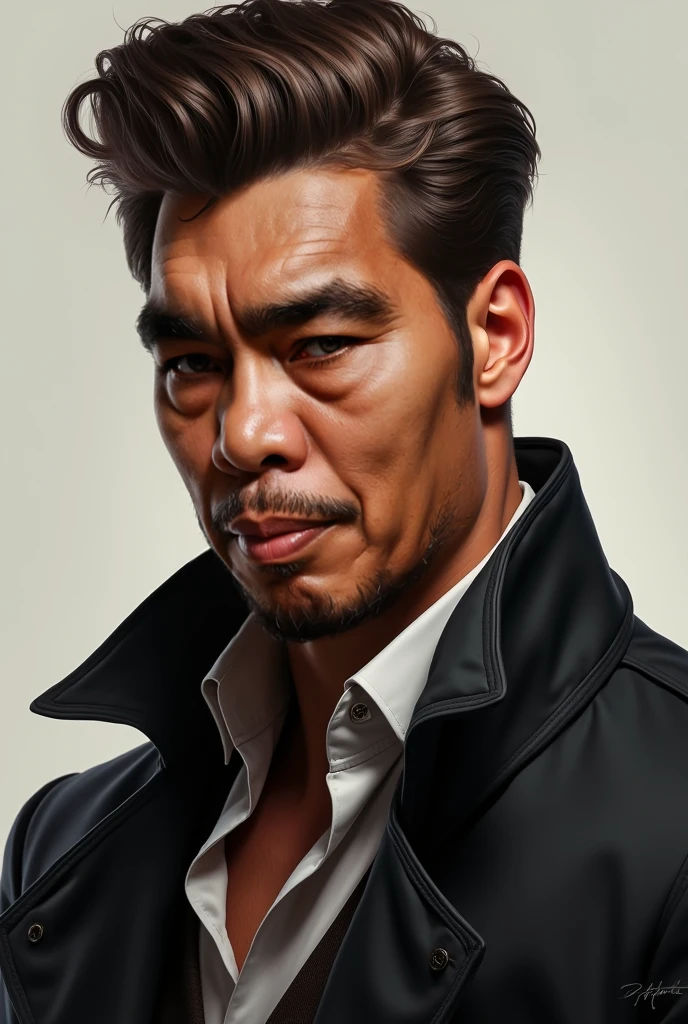 Kogoro Mouri，（Hidetoshi Nakata1.2）， man in （The contour is raised），Business suit，Kneeling，sbeard，fortitude，Red lace tong，Bathroom Bath，hand behind head，Be red in the face