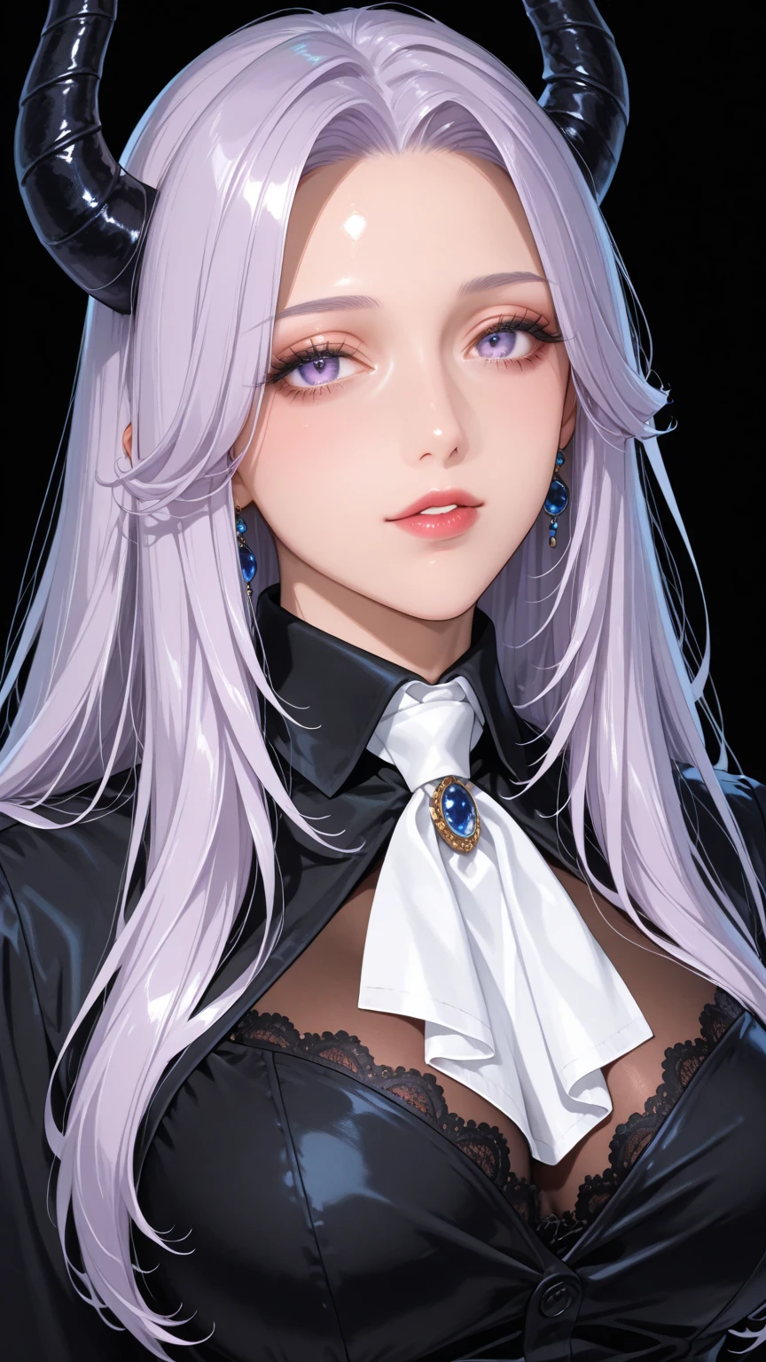 Highest quality、Delicate depiction、Beautiful woman、Silver Hair、Long Hair、Amethyst Eyes、Blue-gray military uniform、
