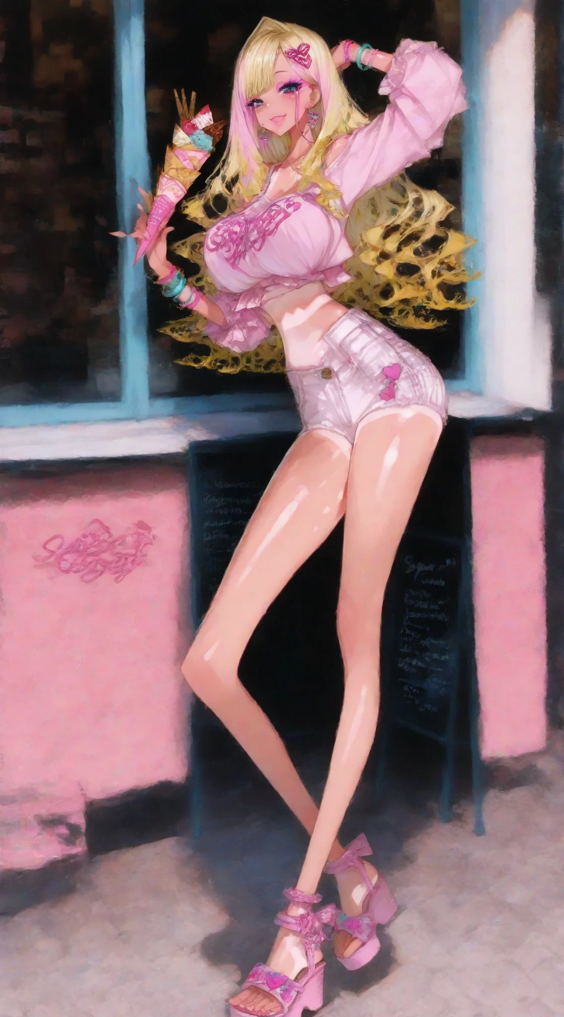 Wearing a short skirt、cartoon girl wearing a bow hat, girl pin up, pin up, pin up pose, pin up girl, pin up poster girl, pin up art, pin up girl, retro pin up model, pin up girl, pin up model, pin up, pin up, pin up, pin up body, Official Art, Official Artwork, Official Character Art, comic pin up style