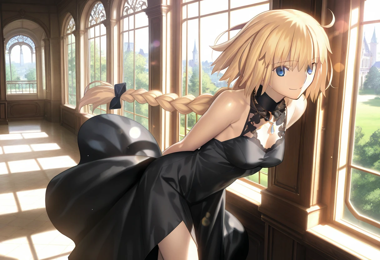 <lora:wada5-locon-u3e-4-t3e-4:1>,1girl ,bangs ,black bow ,black dress ,black gloves ,blonde hair ,blue eyes ,blue flower ,blue rose ,bow ,breasts ,bubble ,closed mouth ,dress ,fish ,flower ,gloves ,hair bow ,high heels ,indoors ,long hair ,looking at viewer ,picture frame ,rose ,small breasts ,solo ,standing ,thighhighs ,walking ,white thighhighs