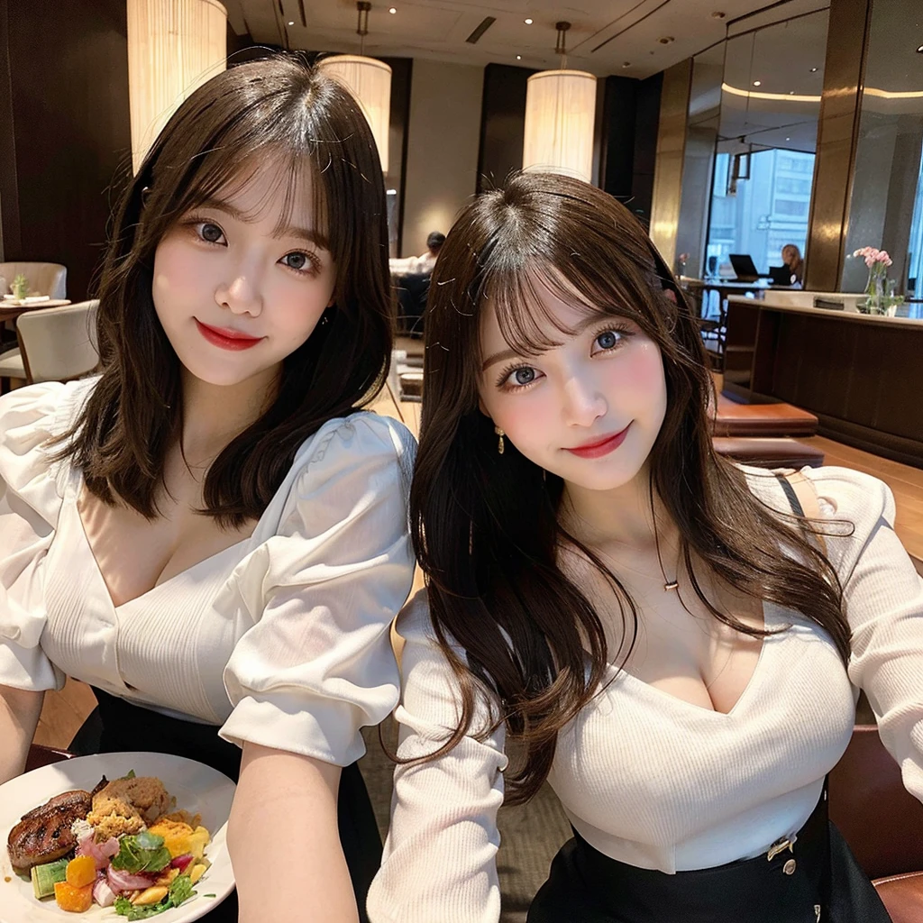 8K、RAW Photos、Highest quality、Super detailed、Super Resolution、Ultra HD、8K壁紙、Amazing details blazer uniform girl ((White blouse with formal collar, Red blazer, 
Black plaid skirt, Red checkered ribbon on blouse)), Complete limbs, Full Finger, 
(((((Starbucks)))))、(((((Cafe table with ocean view)))))((16 year old female student))、(((((Eat cake、Drink coffee、smile)))))、(((Heart Necklace、Gold bracelet)))
((((Emphasize cleavage))))
((((Full body photo、The whole body is visible、Full body portrait))))
