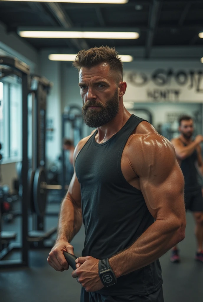 Bodybuilding gym background
