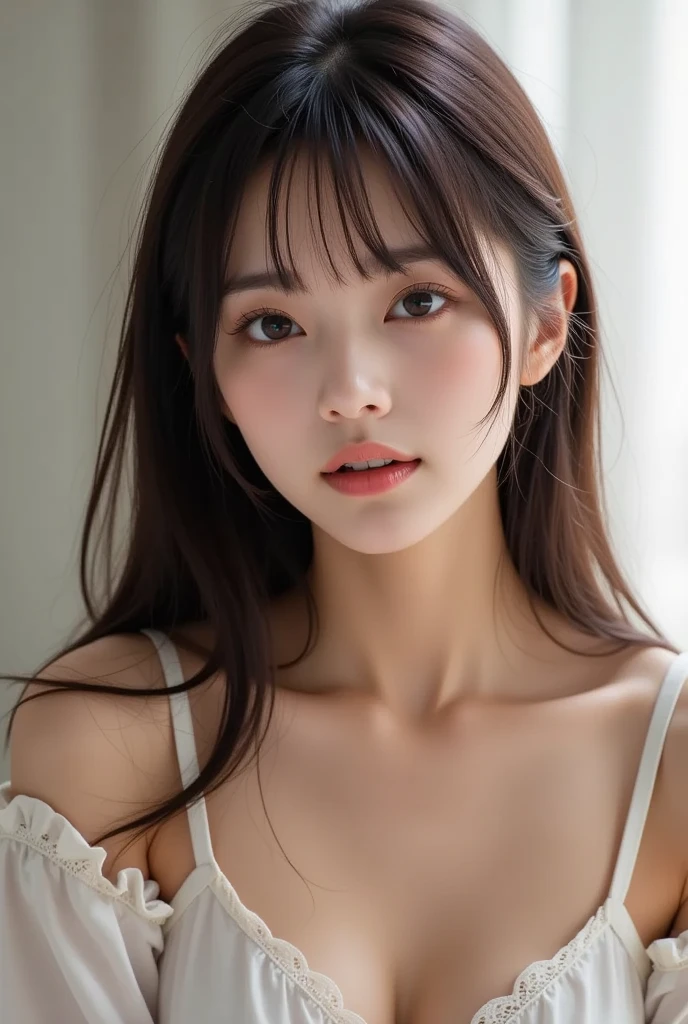 Potrait of sexy girl with ultra hd face