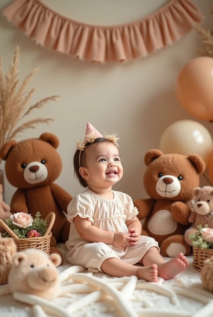 a “two” word standee behind a baby photoshoot


 