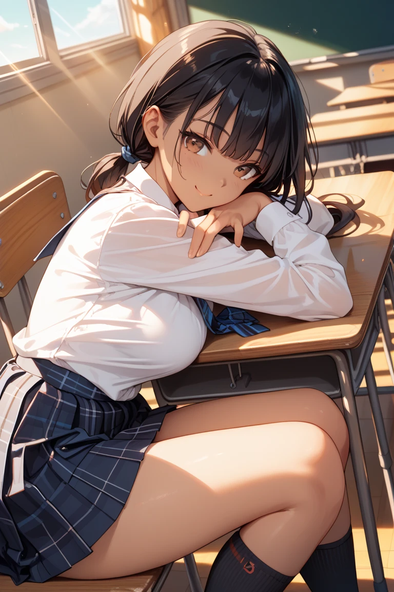 Realistic, high resolution, (((gal)), heavy makeup, ??????, sexually biting lips