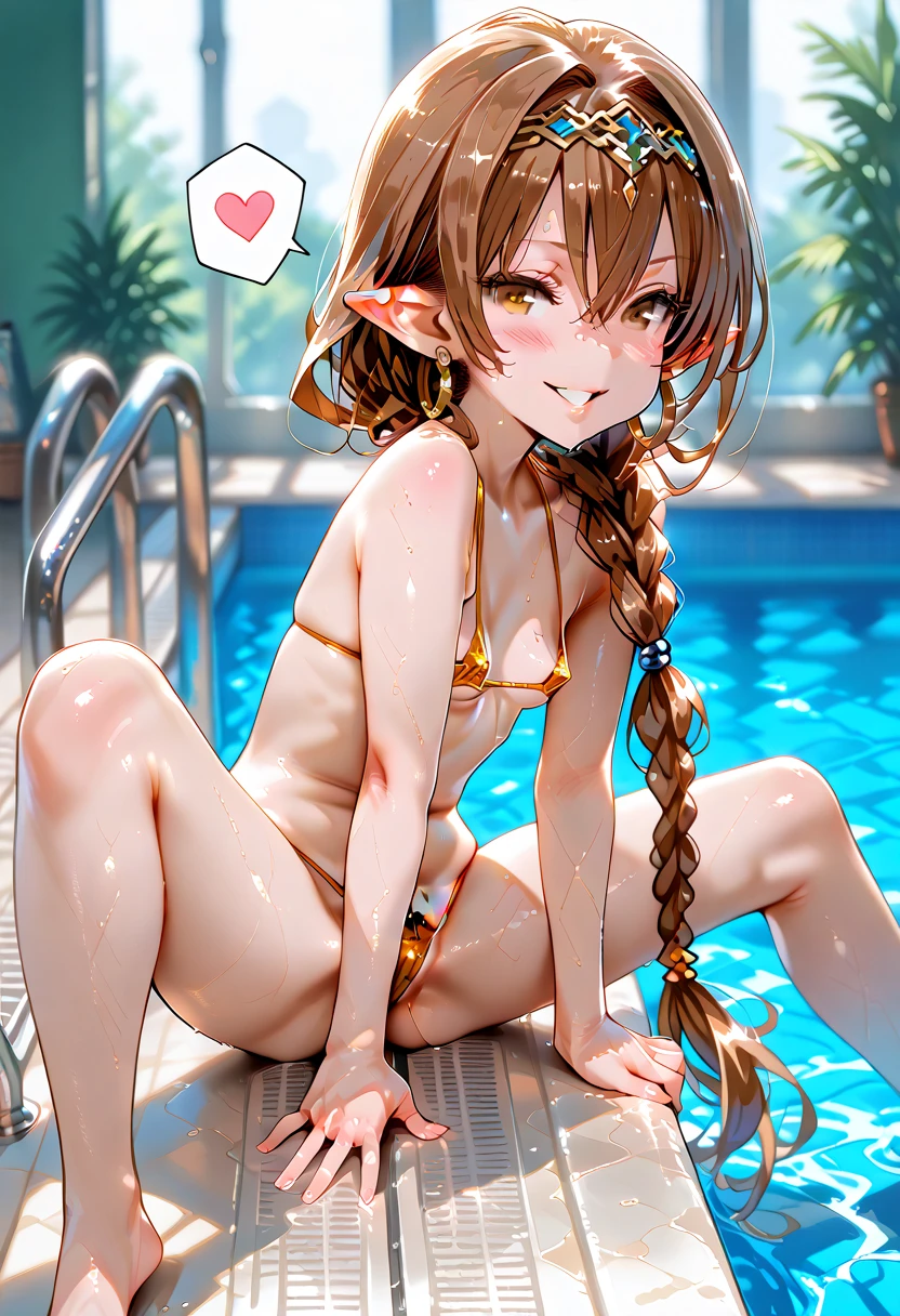 masterpiece, highest quality, High resolution, girl, Baby Face, Waistline, barefoot, Nipples, Thighs, Micro Bikini, smile, blush, Hotel room, On the bed, Sensual, Provocative, Masturbating pussy with hands, Love juice, whole body, Spread your legs, low length, barefoot, night, Seductive, Looking up, happiness, 8k, Detailed skin texture, Intricate details, Very detailed,