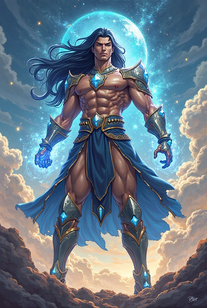 An oil painting of Zeus, god of Olympus, handsome, long straight nose, white beard, robust, sinewy muscles, shirtless, holding a thunderbolt, smiling, mount Olympus in background, by Frank Frazetta, by Boris Vallejo, by Louis Royo