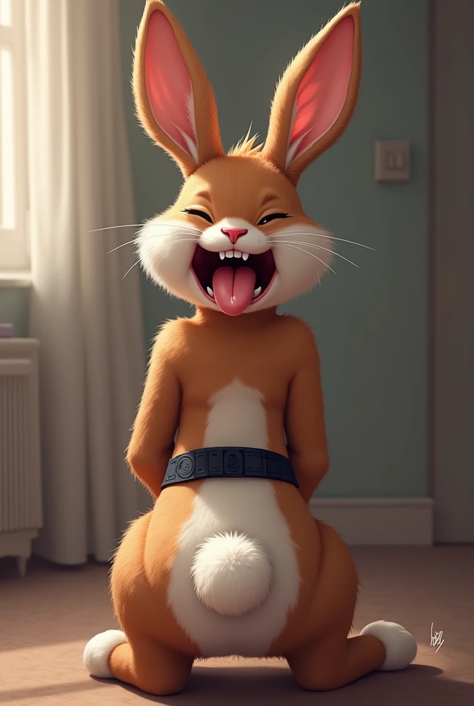 Judy Hopps posing with her ((cock)) out. Here is a detailed description for the image you desire: The scene opens with Judy Hopps, the anthropomorphic rabbit from Zootopia, standing elegantly next to a majestic ???? animal. Judy's posture is graceful, with her paws striking a confident pose as she looks directly at the viewer. Her eyes are incredibly detailed, showcasing beautiful shades of brown and green, while her lips are perfectly shaped, adding to her expressive facial expression. Judy's face is exquisitely rendered, with long eyelashes framing her eyes and soft, fluffy fur adding a touch of realism to her appearance. The (cock) animal stands proudly beside her, its vibrant feathers shimmering in vivid colors under the soft and warm lighting of the scene. The image is captured in ultra-high resolution, with every detail of Judy and the cock animal meticulously rendered to create a lifelike portrayal. The background features a subtle bokeh effect, adding depth to the portrait-style composition. Overall, the image is a masterpiece of professional rendering, showcasing the beauty and detail of Judy Hopps and the ???? animal in a visually stunning and realistic way.