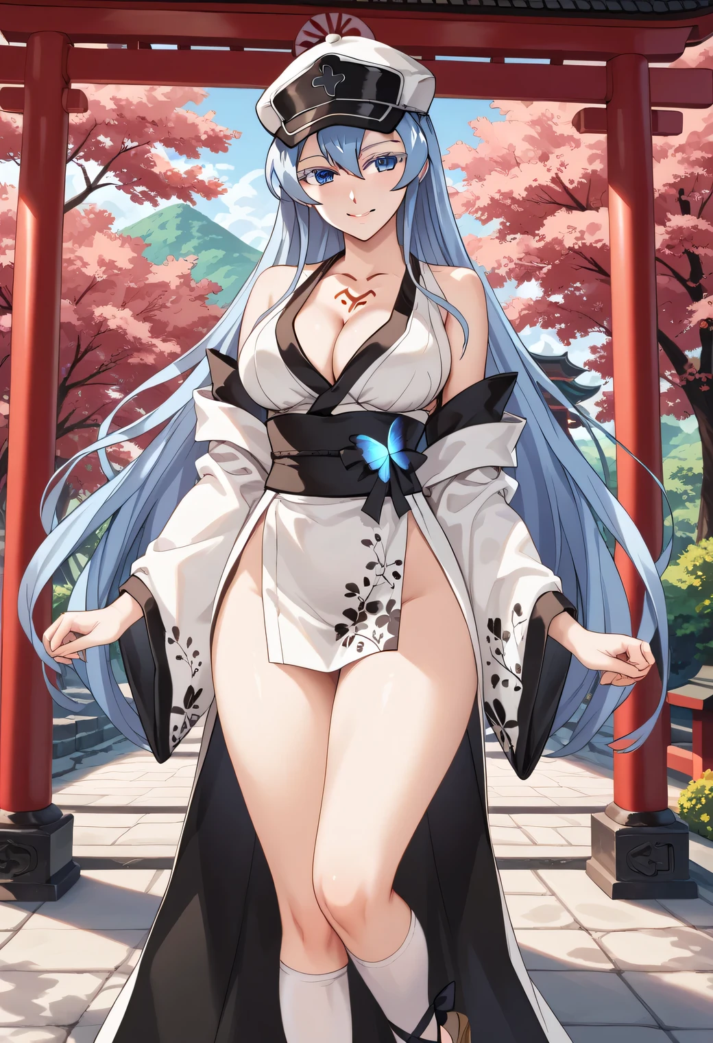 masterpiece, best quality, ultra-detailed, illustration,1girl,
long hair, black hair,
medium breast, white gown, slim legs, navel, nervous, medieval