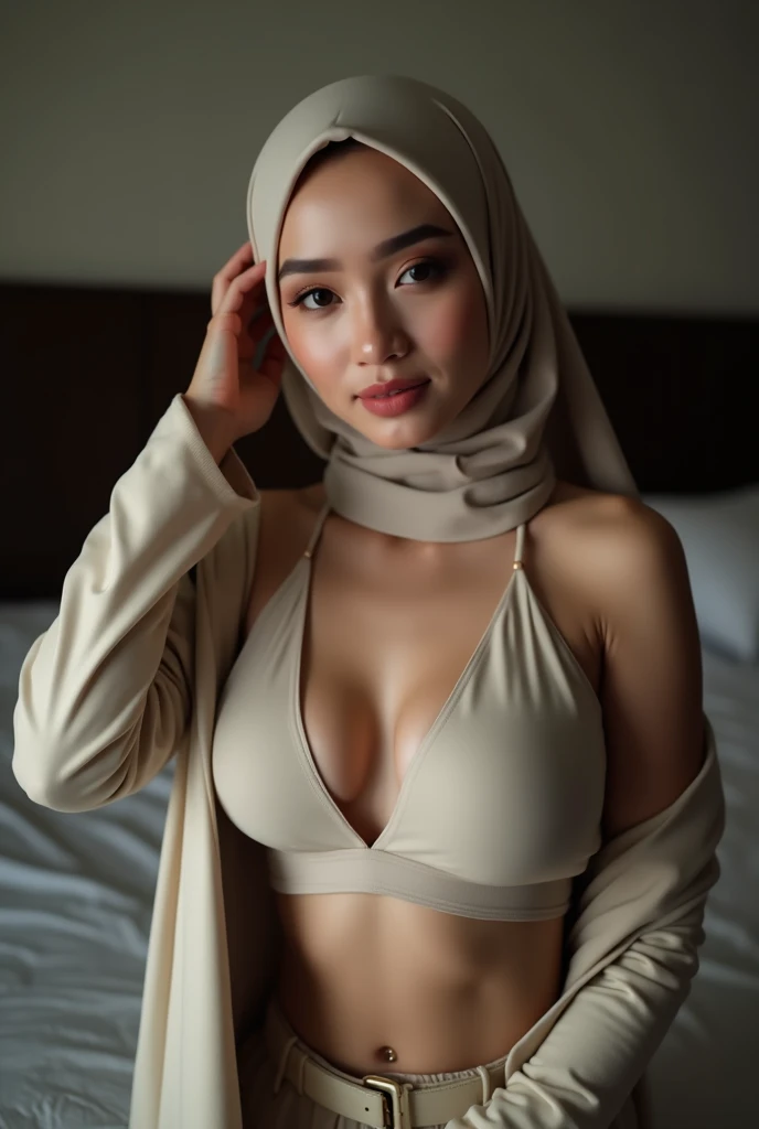 Bodybuilder ?????, (((HIJAB MALAY GIRL))), masutepiece, High quality, UHD 32K, Realistic face, Realistic skin feeling , A Japanese Lady, 8 years old, , Very cute and baby-like face, (((FLAT CHEST))), (MATRIX WORLD), ((look In front  at the camera and SADNESS)), ((())), (((CUTE GIRL))), ((GOLD LIPS)), ((wering lingerie Bra Floral Pattern)) little Bodybuilder 