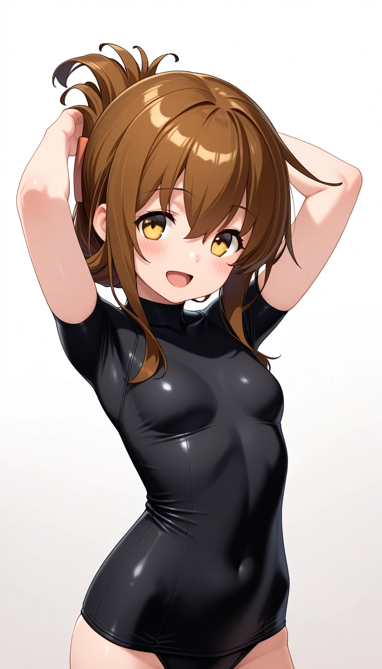 Smooth anime CG art、Focus Only、1 girl、Front view、(((All naked)))、((Full nudity))、naked、(((The shape of the genitals is clearly visible)))、(((Small breasts)))、(((sweat)))、Semi-short hair、(((Sweaty)))、Watery eye、blush、(((Embarrassed look)))、((Open your mouth))、(((Are standing)))、(((Spread your legs)))、((city))、(Buildings)、((Night Sky))、Midnight、(((lane)))、(((Middle of the road)))、Outdoor、((arms behind head))、(((closed eyes)))、(((leg up)))