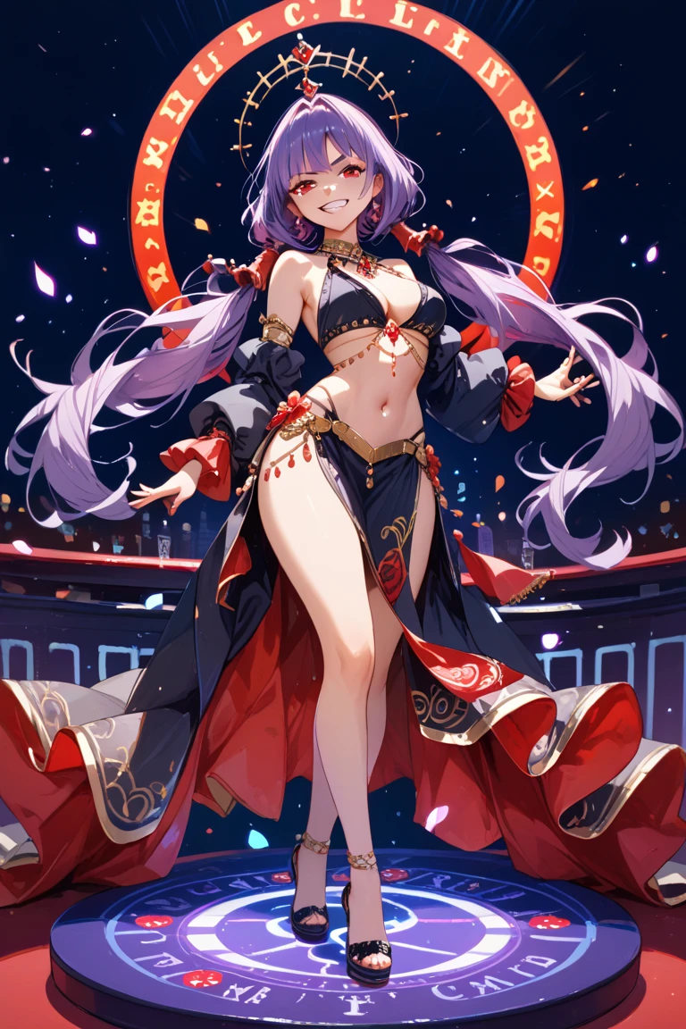 High definition、Highest quality、Skin like in the picture、Flowing hair texture、Red lips、G-cup bust、Smiling Beauty、Purple and gold camisole、On a private beach、Colorful garter belts and fishnet stockings、A woman being covered in a large amount of milky liquid、Navel exposed、Short skirt、T-back shorts、whole body、Beautiful woman in standing セクシーpose、Thighs、Cleavage、stiletto heels、Nice body、