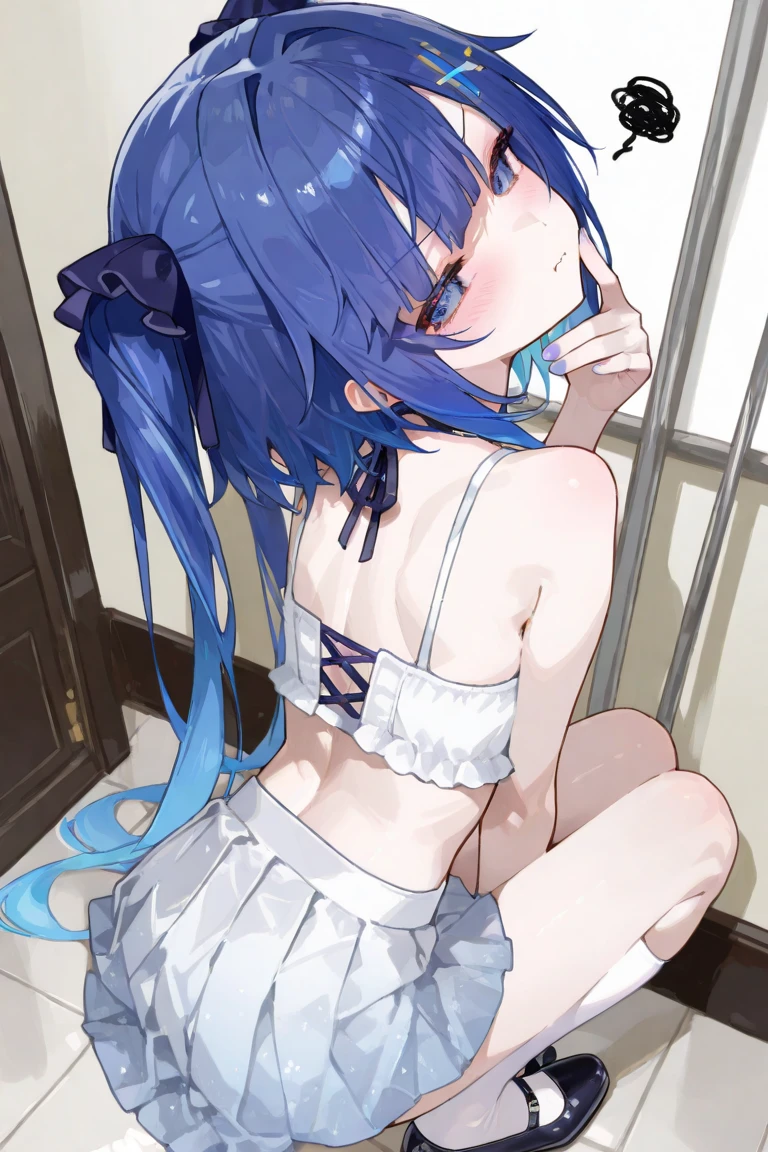 (masterpiece,best quality,detailed, 4k,8k,higres, extremely detailed CG, beautiful detailed eyes, ultra-detailed, intricate details:1.2, 8k wallpaper), 1girl, 1boy, sex from behind, fucked silly, beautiful face,(collar:1.3), (multicolored hair:1.2), long hair, gray eyes, (medium breasts:1.2, small areolae), open mouth, (rolling eyes), (orgasm, ahegao:1.5), (cum:1.3), (crying:1.3), (predicament, bondage:1.4), no shoes, (posing, closeup), leg belt, pendant, flower ribbon, hairband, hair ribbon, hair flower, elaborate features, (chain, restricted movement, tongue out, drooling saliva, fine thighs, seifuku), heavy breathing, ((chain, hemp rope, arms raised, bare shoulders, topless))