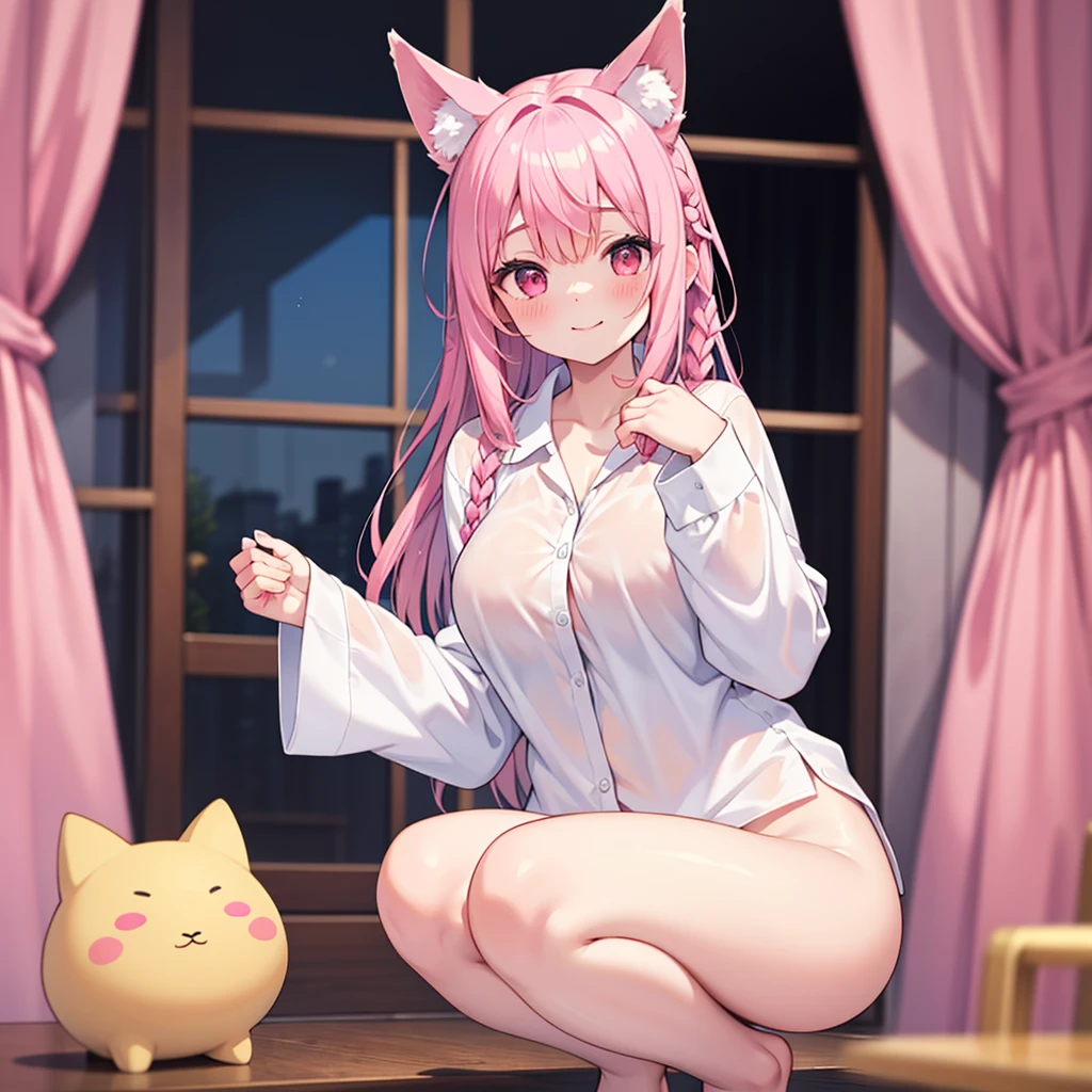 Futanari、Big cock、penis、Shemale、White cat girl、Cat Character、naked、bed、Sit with your legs apart、Big Breasts、Big、Open the vaginal opening、Squirting、Semen dripping、、Blow out、Sigh、Masturbation、Touching the penis with your hand、Squeeze your penis、blush、sexy、Ahegao、Ecstasy face
