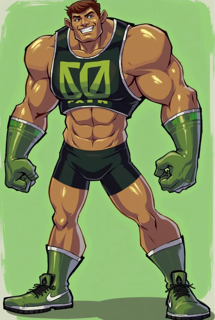 Danny Phantom, ghost, hypnosis, jock, conversion, locker room hallway, hyper muscles, jockstrap, bro, meathead, hypnotized, brainwashed, brainwashing, big dumb jock, football. Danny Fenton is hypnotized by Dash to assimilate and become another dumb cocky smirking fitness-obsessed bodybuilder football jock bro. Glowing green eyes. Growing bigger muscles and crotch bulge. Hyper crotch bulge. Massive bulging crotch. Big balls. Big biceps. Big triceps. Big traps. Broad shoulders. Big meaty pecs. Big thighs. Thick glutes. Football team assimilation. Black hair. Deep dull voice. glazed expression. dumber and dumber. Open mouth. Clothes turning into a football uniform. Forgetting. Number 13 on his football uniform. IQ drain. Mindless. Brainless. Brute. Brutification. "I feel like I ... I ... I'm a ... I'm a .... "Bro, I feel ... kinda ... uhhh ... stupid...? Like, ... my head gets ... dumber, and ... dumber, and ... dumber..... I'll ... be dumb ... for Coach.... Bigger and bigger ... dumber and dumber.... Huhuhuh.... Yes, Coach. A good dumb jock is big and dumb. A good dumb jock's what I'll become.... Must grow big..... Must grow dumb.... Don't think.... Obey Coach.... Yes, Coach, I must obey.... The Big Dumb Jocks are here to stay...." Chuckling vapidly. Drooling. Hyper biceps. Hyper triceps. Broad shoulders. Thick, meaty hyper pecs. Hyper traps. Big deltoids. Big lats. Tank tops. Blank stare. Open mouths. Vapid. bro. bodybuilder. IQ drain. Jock. hypnosis. dumber. Big crotch bulges. Dumbing down. Brainwashing. Giant muscles. Hyper muscles. Dumber and dumber. Bigger and bigger. Muscleheads. Meatheads. Jocks. Hypnotized. Brainwashed. Brainwashing. Subliminal hypnosis. Flexing. Tall and muscular. mindless. Brainless. Jock bro assimilation. Integration. Conformity. Brute. Musclehead.