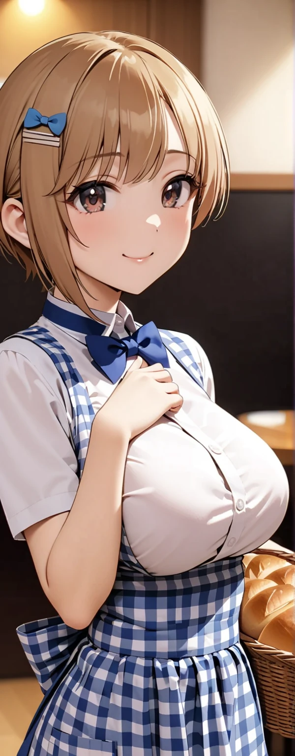 Paizuri on Wrap, from_~ side, One girl, penis, Heterosexual, chest, One boy, chest_outside, Nipples, Not a whole column_chest, On top of moti_line, On top of moti_Blurry, big_chest, blush, smile、Sitting on the bed、In the bedroom、 Big penis, fellati○, facial, cum ○n face, Deep Skin, 自分の乳房を両端from鷲掴みしている, Anime Style、Earrings、耳に複数のEarrings、(NipplesEarrings)、Pov Paizuri、defLeonie、short hair、Orange Hair、Orange Eyes、White shirt、High Waist Skirt、Black Skirt、Waist clothes、Black gloves、Fingerless gloves、boots