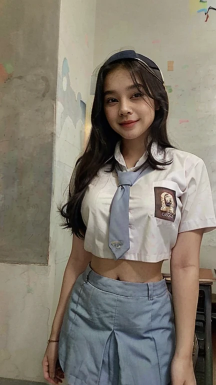 score_9, score_8_up, score_7_up, score_7, score_6_up, view from below, solo, 1girl, cute 18 year old girl, , coy smile, (natural breasts), very tight pink tubetop, shirt size too small, shirt stretched, tiny waist, photo, detailed, sharp focus, innocent, flirtatious, seductive, choker, skinny girl with perfect body and tan skin, cute, pleasant, seductive, freckles, outdoor, sunburst, backrooms, hard nipples, long nipples, large breasts, gigantic breasts, breast expansion, nipples erect under clothes, pleated tea-length skirt, pink skirt, white petticoat, upskirt, white panties