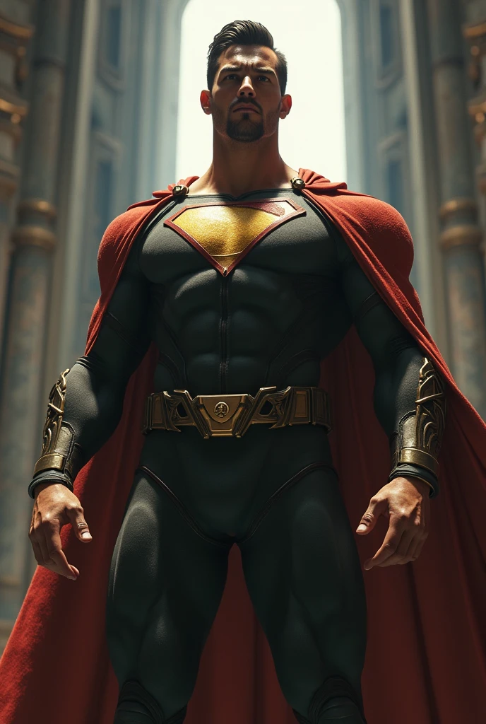 I want to create a superhero holding a rosary in his hand and I want the superhero to convey respect., friendliness and honesty 
