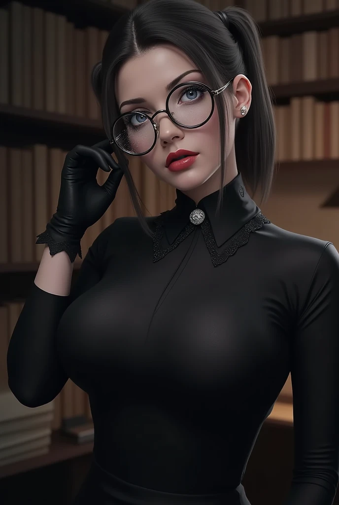 a pretty evil intimidating hot evil terror sexy chav teacher high brunette ponytail with sexy wearing high waist wide leg pants big belt, classroom, hyper realistic, photorealistic, 8k, cinematic lighting, dramatic shadows, dramatic lighting, extremely detailed, ultra-detailed, highly detailed,intricate details, masterpiece, best quality