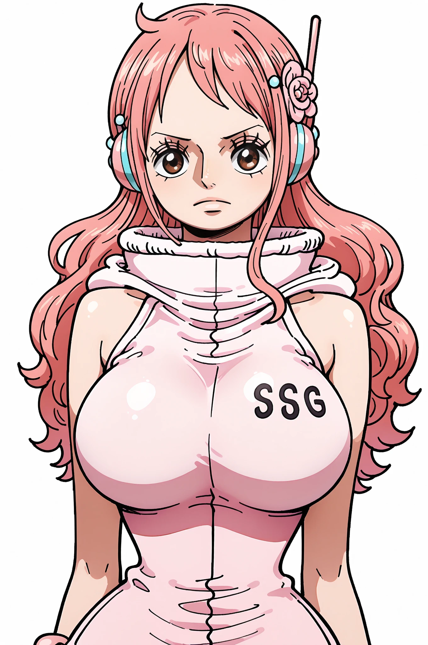 Sexy busty woman wearing (thick diaper) magical, colorful, detailed, surprised, happpy, large breasts, wide hips, casting love spell, seductive, ((mommydom)), bokeh, (spandex)