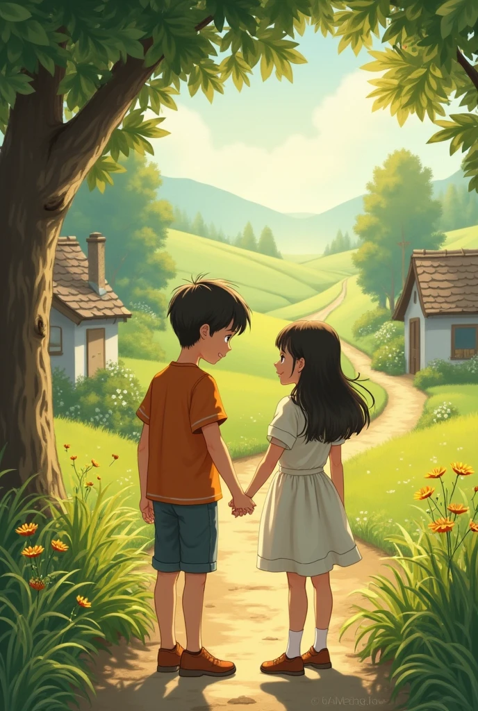   A SINGLE BOY LOVE STORY A BEAUTIFUL GIRL IN VILLAGE 1980S 