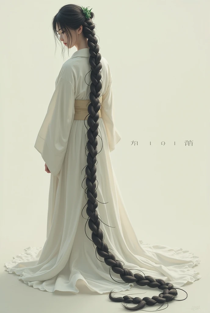 Masterpiece, a wide angle shot, full-body beautiful Asian woman, long soft hair, wearing a white ao dai in Vietnam, under soft but impressive clouds in the sky, soft and dreamy, fresh green leaves on a white background, inspired by Tran Ke Nhu, right cross light, juno promotional photo, profile photo, looking straight at the camera.