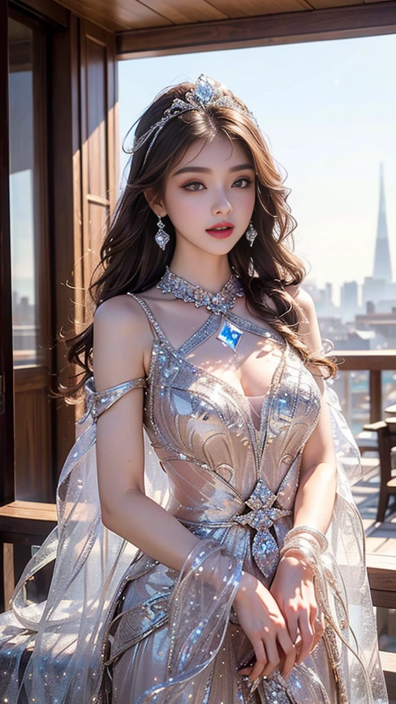 a solo beautiful princess, elegant, detailed, pretty, (rubenesque), (romanesque background), (night sky), elegant detailed dress, (art by dgtlv2 and henry asencio and zeen chin and josephine wall and edwin deakin), (masterpiece), (good anatomy),