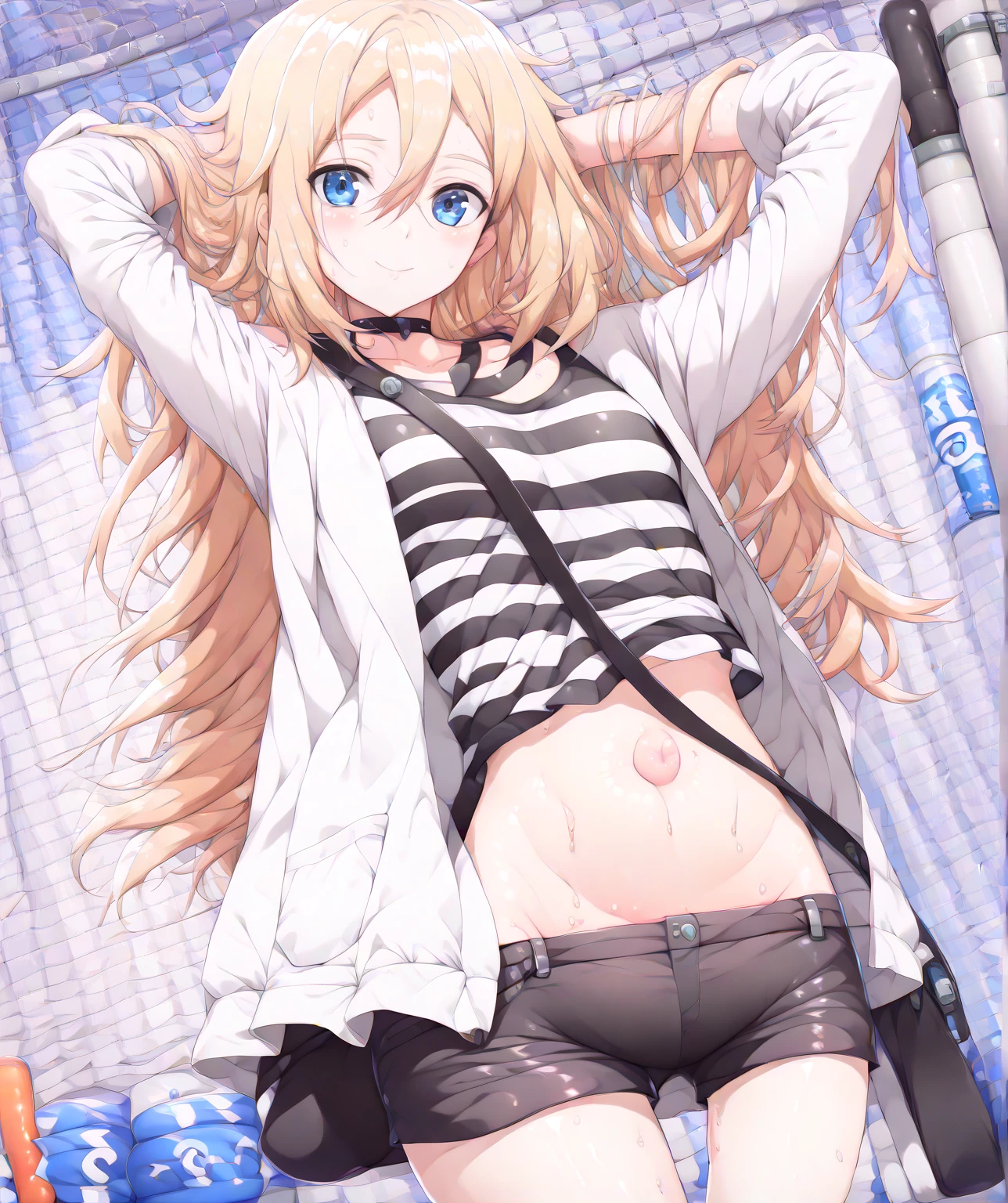 One Woman、Cute Woman、plump thighs、Best image quality、High resolution、masterpiece、super high quality、Spread your legs、Black lace bra、black lace panties、I can see her panties、とてもBig Ass、Blushing、4K quality、Thick thighs、Big Ass、Squat with your legs apart、Blushed、Big Breasts、Proud face、Wearing black stockings、bed、Spread your legs wide、Low angle shot、Sweaty all over、Heavy breathing、My breasts are bouncing up and down、heart、Sticking out tongue、Lower body close-up