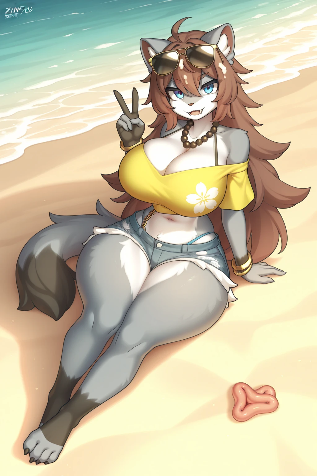 1girl, masterpiece, Atago from Azur Lane, beach, white skimpy micro bikini, full body shown, tall, pudgy, devious smiling face, sexy standing pose hips to the side, black long hair, belly bulge