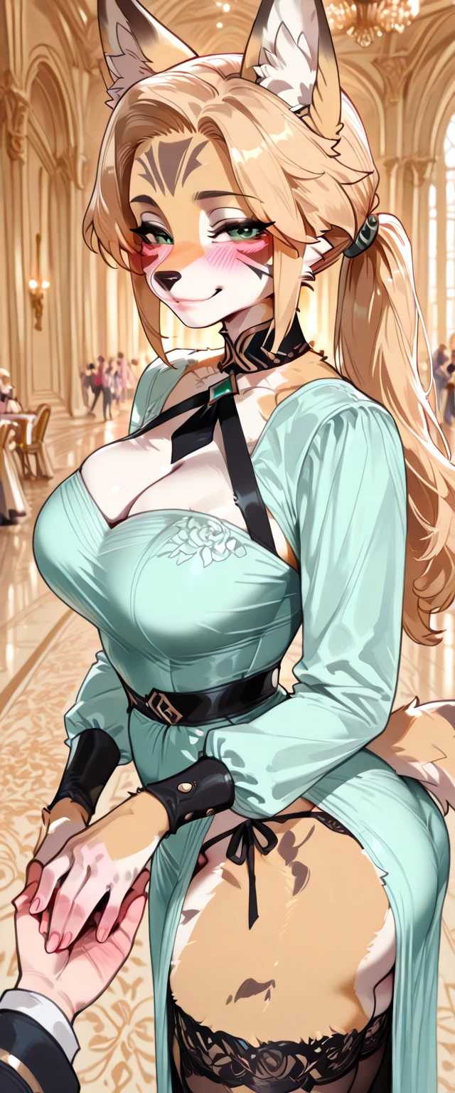 （tmasterpiece，A high resolution，best qualtiy：1.2），8K，highly  detailed，complex，rich colourful，vibrant image，Clear focus，cinematic ligh） blond hairbl，long whitr hair，Green eyes，body builder （Wear black business attire，black_Collared shirt cropped jacket，tiese，tiese，Black frilled skirt，a garter belt，Leather belt） （Large, Perfect round breasts，Hourglass body，Big breasts Thin waist，Very thin waist， photograph realistic，（hyper realisitc：1）big breasts beautiful， tmasterpiece，Best quality at best，extremelydetailedface，s the perfect face，beauitful face，Perfect lighting，Detailed eye makeup，Details of the face，Nice detail eyes，pretty hand，perfect hand，glowing light eyes（realistic pupil，Realistic iris：1）Heavy eye makeup，（empty Casino）（Posing dynamically）pantiess