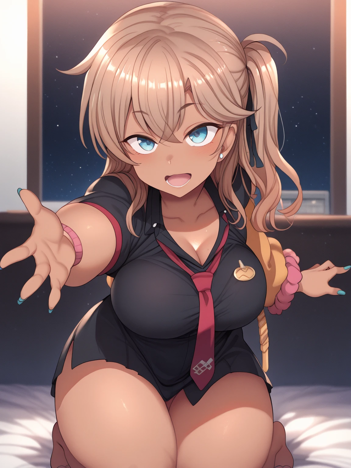 Ultra HD、Ultra high definition、Noise Reduction、perfection、Image quality adjustment、balance、School、classroom、girl、、uniform、noon、noonご飯、eat、Fun time、smile((school lunch、美味しいschool lunch))、Camel Toe、Giant tit、Nipple Puffs、Cleavage、Plump、Super big breasts、Super big butt