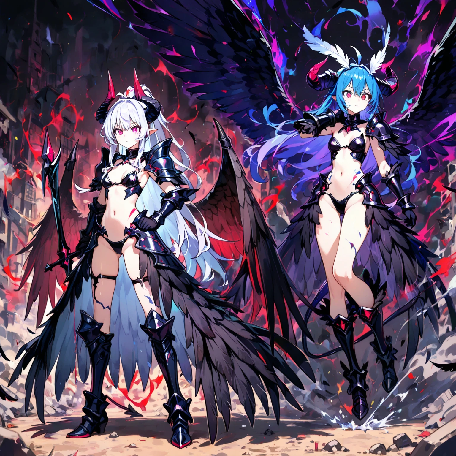  ((best quality)), ((masterpiece)), (detailed), 1girl, Character design, female, dynamic poses, long white grey hair, grey white eyes, very skinny, detailed, best quality, no accesoires around the neck, no shoes, prominent collarbones, skinny arms, flat stomach, visible hip bones, full body, blank white background, plain background, white background, red and white clothing, Bloodborne inspired, occult aesthetic, occult, detailed and intricate steampunk and detailed gothic, NSFW, Very dramatic and cinematic lighting, cosmic horror, grim-dark, side-lighting, perfect face, NSFW, Fluttering lace flared long knee length dress with frilly petticoats, knee length dress, pleated petticoats, petticoats gothic, complex lace boots, side-lighting, gothic aesthetic, wielding a mighty sword with mechanical components, mandalas, small breasts, a fairy, various different types of insect wings, NSFW, full body, whole body, body, plain background, white background, blank background, no background, white background NSFW, chains, full body, whole body, head-to-toe NSFW 