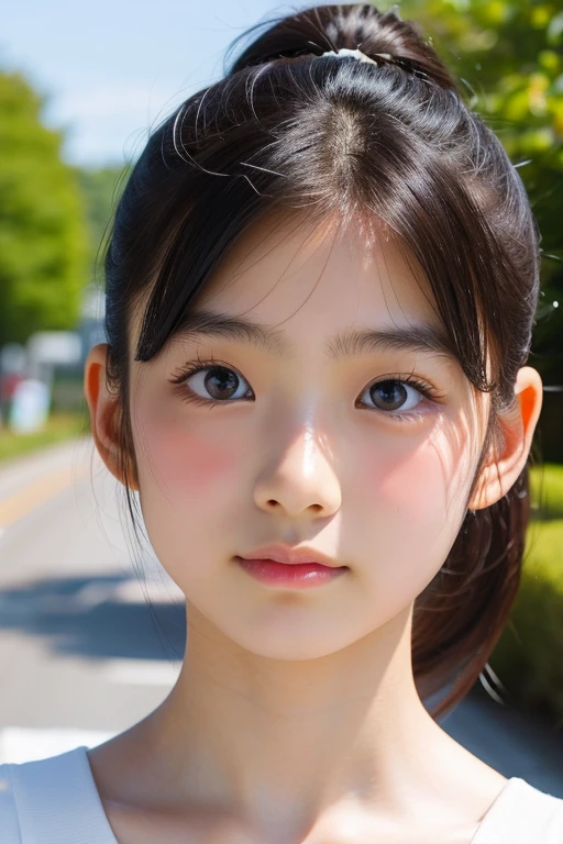 Fox Ears、Japanese women、high school girl、16 years old, Anatomically correct, Perfect Anatomy, very cute, beautiful, (Sailor suit:1.2), ((Embarrassing:1.3)), blush、(classroom、Sitting), (masterpiece、Highest quality:1.3)、Best lighting、High resolution、(8k, High resolution:1.2), (photograph, Realistic:1.2)、The face is in focus、(concentrated, Symmetrical pupils:1.2)、beautiful肌、Natural Makeup、Gloss Lip, High-definition hair texture, (View your audience:1.2), (Hair Bun:1.3), (Multiple Angles:1.2), (Small breasts, Cleavage:1.1), (Hold my chest:1.1)