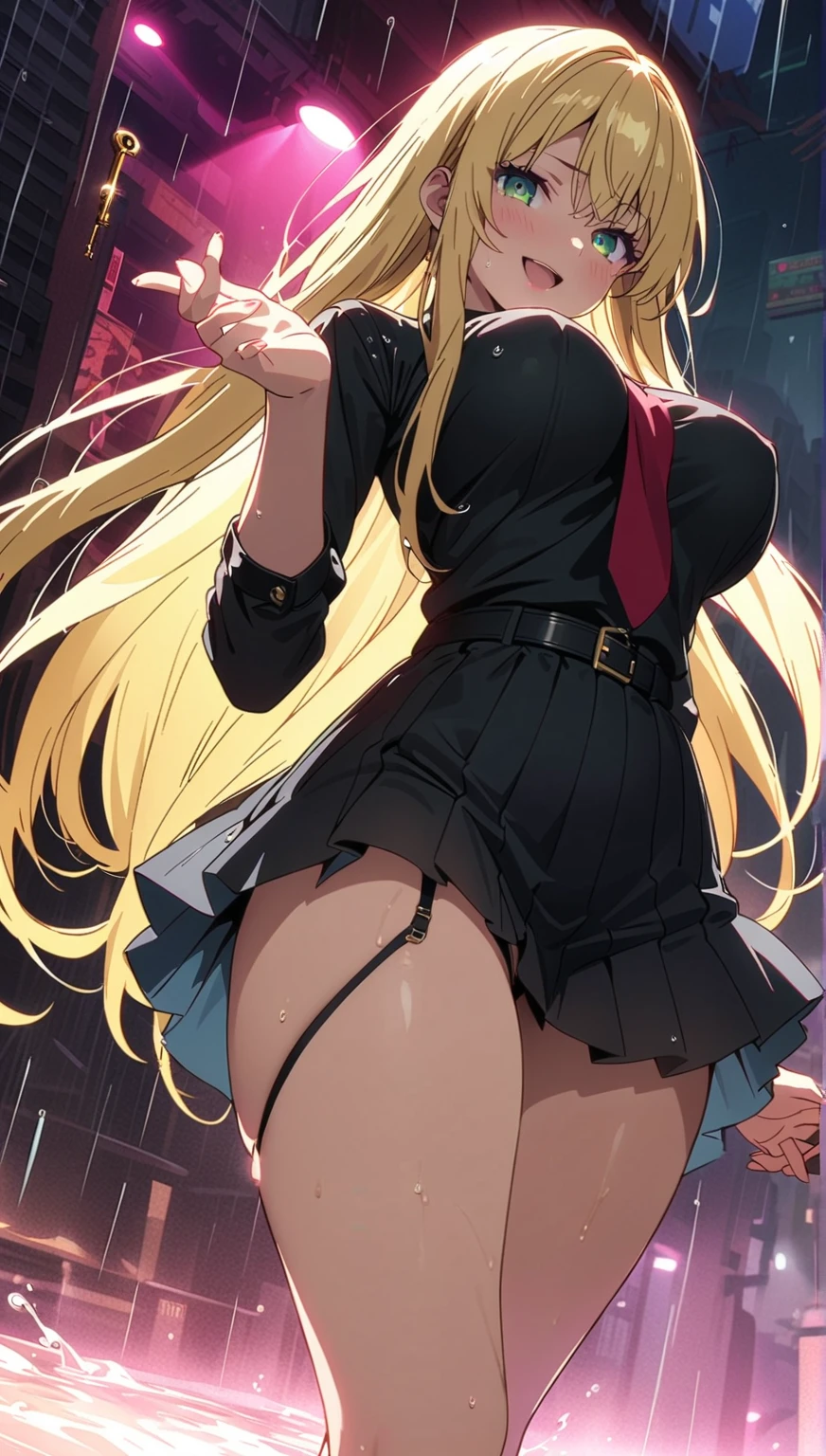 Money in one hand、2 people、Holding a banknote in one hand、Grin、おじさんとgirl、high school girl、Communication Support、Get money from your uncle、Midnight、Being closely watched by the elderly、Money in one handを持っている、Laugh shyly、high school girl、Browsing Caution, 1boy and 1girl, In underwear、Back alley at night、teenager、Blazer Uniform、Beautiful woman、Very thick thighs、Very short skirt、Please lift your skirt and show me your underwear....、Spread your legs wide、Captivate the audience、Best image quality、High resolution、masterpiece、super high quality、Thick pubic hair、Have money in your hands、Light green lace panties、Very big ass、Very large breasts  、Blushing、4K quality、Wearing black pantyhose、Sweaty all over、Heavy breathing、{Highest quality}, {so beautiful}, {Very detailed}, {Best illustrations}, Browsing Caution, girl, 