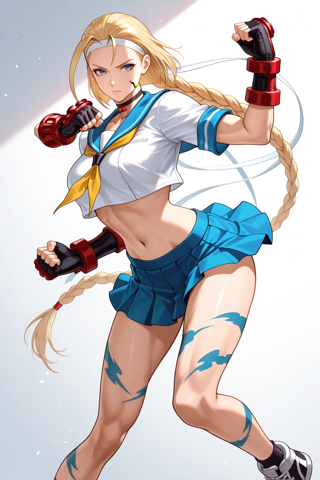 2Female Fighters、Blonde Japan girl、Close-up of a girl in a red leotard、Red shiny leotard、Black fishnet stockings、Black boots、Saiyan Girl, wonderful, Nano Girl, Female body type, Inspired by Hiromu Arakawa, Anime Manga Robot!! Anime Girls, Fubuki, Full Body Suit, by Hiromu Arakawa、wonderful, silk, Beautiful and attractive anime teen, Anime Girls of the future, tears,Drooling,Pee,Sweat,Tongue out,incontinence,Peeing、Estrus、Eyes wide open,Estrus,Blushing,Nipples are erect,Face is hot、Lust、incontinence、Armpit Hair、pubic hair、Nipples are erect、My crotch is wet、One sword and two cuts