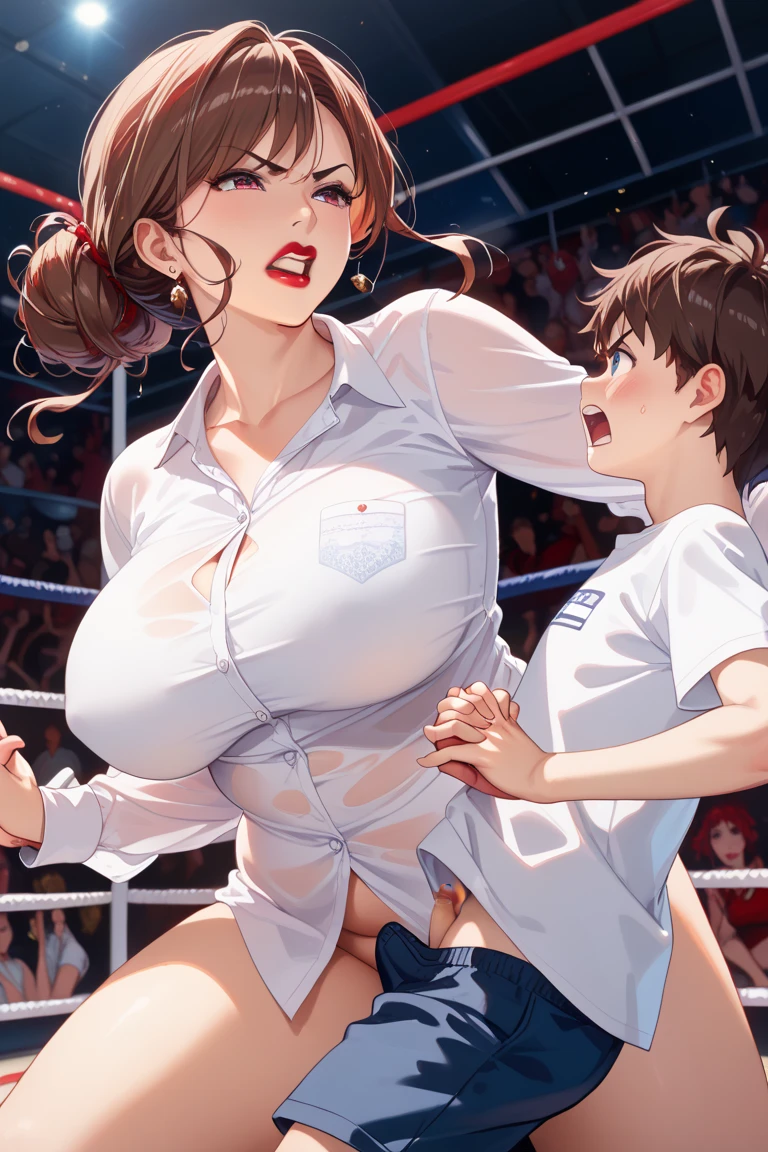Score_9, score_8_up, score_7_up, score_6_up, score_5_up, score_4_up, source_anime, 1girl, cute student, young female, sagging gigantic huge breasts, wide hips, thick thighs, huge areolae, areola slip, dark areolae, sideview, detailed eyes, brown eyes, looking at viewer, crowded, white ballerina costume, ballerina, white thigh tights, ahegao, collarbone, head tilt, showing hairy stomach hair, showing armpit, hairy armpit hair, bukkake, sperm on armpit, cum shot, sperm, raper with big penis, Japanese, hentai, in lesson hall, having sex with boy, side view, side angle, spreading legs, hand behind the head, fecundation mark, raping atmosphere, inserting ?????, acrobatic sex, rape