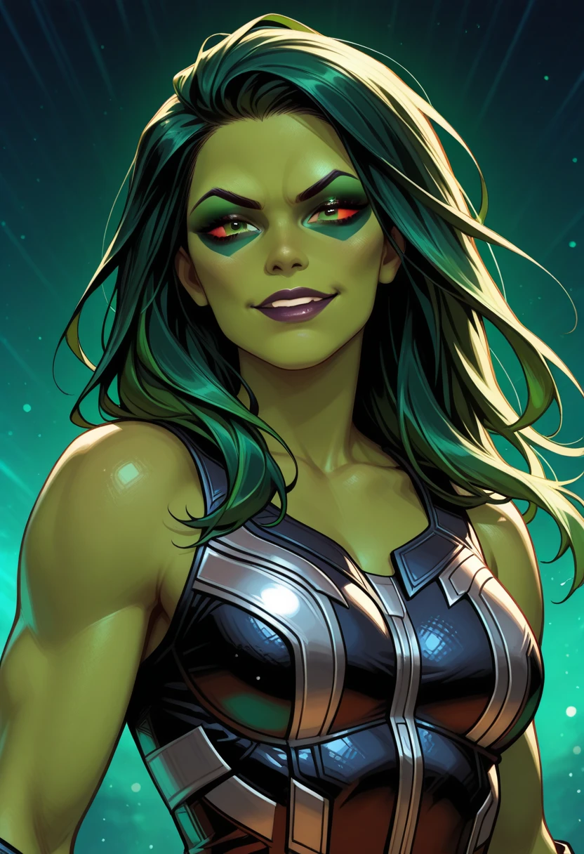 she-hulk, masterpiece, best quality, highest quality, cinematic lighting, (volumetric lighting), extremely detailed CG unity 8k wallpaper, focused, 8k wallpaper, 4k wallpaper, extremely detailed, ultra realistic, photorealistic, sharp focus, absurdres, (HDR:1.2), (high contrast), photograph, detailed and intricate, instagram, portrait, highly detailed, digital painting, artstation, concept art, smooth, sharp focus, illustration, cinematic lighting, Style-Princess,, masterpiece, best quality, highest quality, cinematic lighting, (volumetric lighting), extremely detailed CG unity 8k wallpaper, focused, 8k wallpaper, 4k wallpaper, extremely detailed, ultra realistic, photorealistic, sharp focus, absurdres, (HDR:1.2), (high contrast), photograph, detailed and intricate, instagram, close-up portrait, vibrant, 4K HQ, sharp focus, (Ultra realistic [[photo]], detailed face:1.0), (detailed eyes:1.0), (realistic photo:1.1), (masterpiece:1.0), detailed background