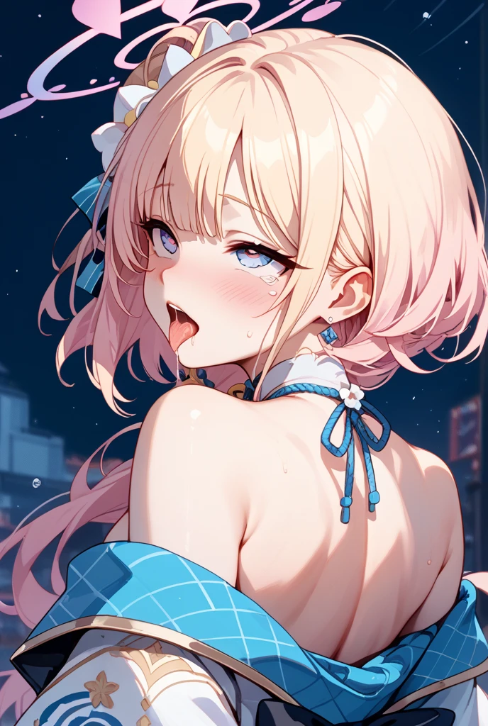 ((Highest quality、、masterpiece:1.3)), Upper Body、Long legs、Sharp focus:1.2, Beautiful woman with perfect figure:1.4、(Smiling:1.2), double eyelid、30-year-old female、Sexy pose、((((Close your mouth、One Woman、Bunny girl,Downtown at night))))、(((((手は体の横に)))))