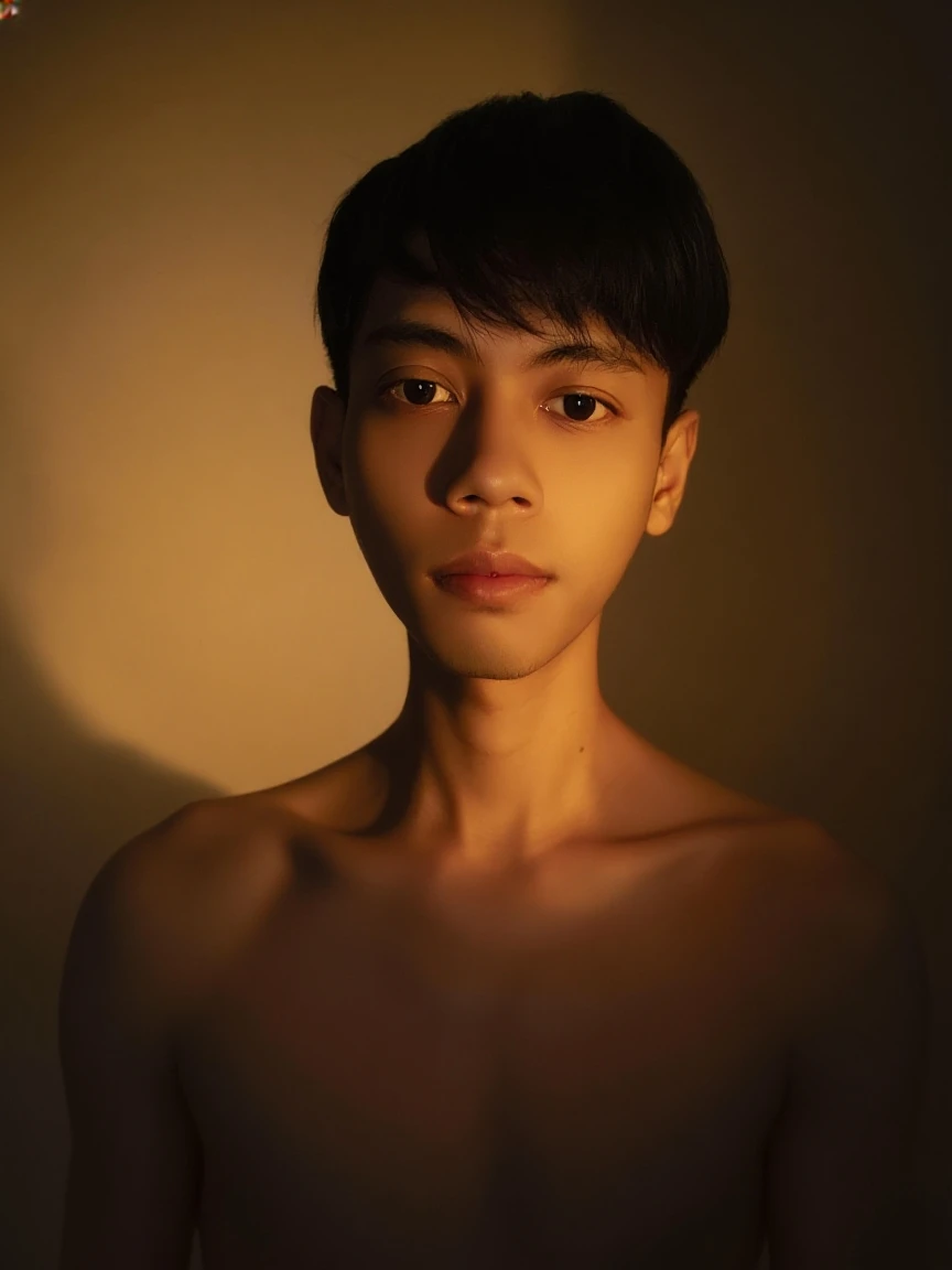 (RAW photo: 1.2), ((photorealistic: 1.4), (masterpiece: 1.3), (best quality: 1.4), ultra-high resolution, (detailed facial features), photo of a 15-year-old naked man, night, city street, (high detail skin: 1.2), 8k uhd, DSLR, soft lighting, high quality, film grain, Fujifilm XT3