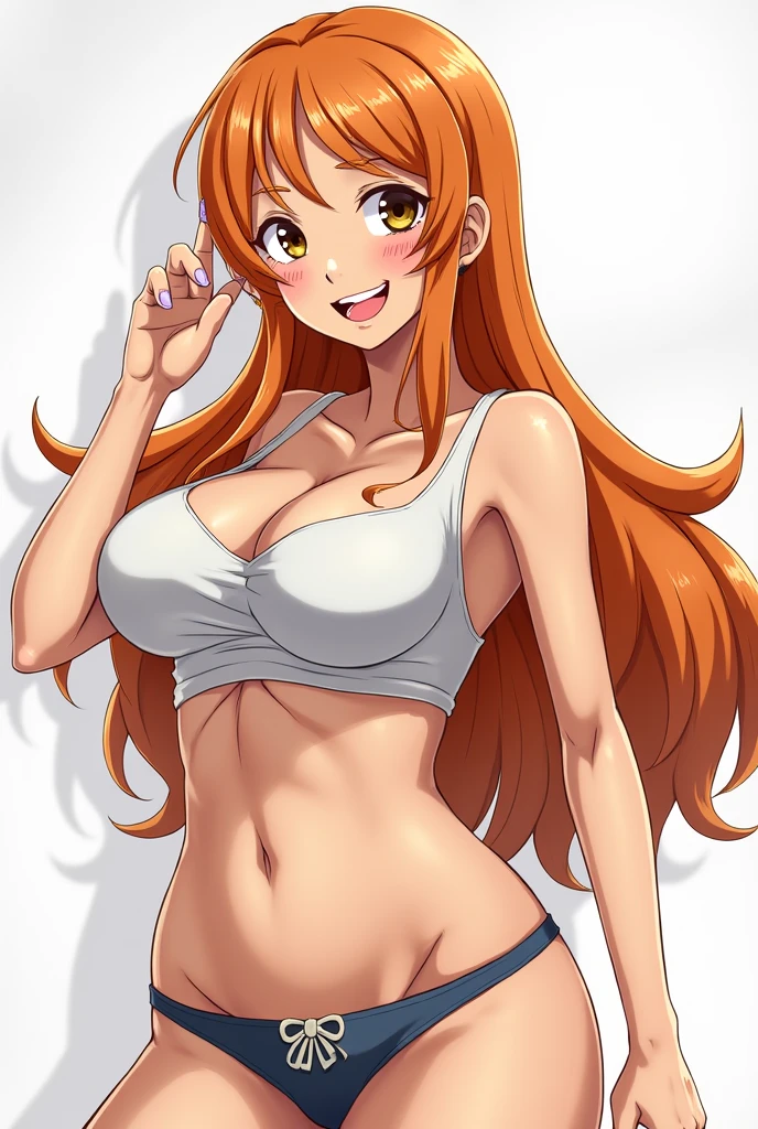 Big boobs animé character Nami from One Piece