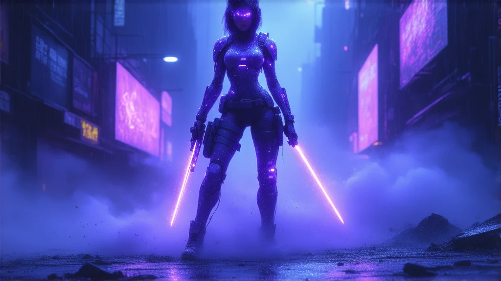 Woman in black suit holding sword and sword, Neon Armor, female cyberpunk anime girl, cyber noir, cyberpunk assassin, bright cyberpunk glow, Cyber Armor, Female cyberpunk, Cyberpunk Woman, scifi woman, Cyberpunk Hero, artgerm julie bell beeple, Cyberpunk Girl, Dressed in cyber armor, cyberpunk angry gorgeous goddess, Cyberpunk Knight