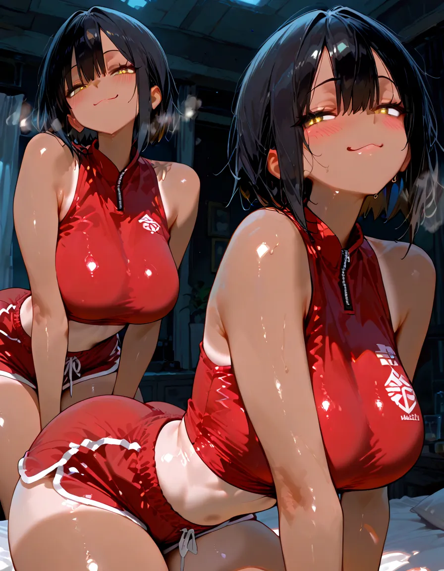 ((best quality)), ((masterpiece)), (detailed), perfect face, Rin Tohsaka, ubw anime, blowjob, spit, drool, cum, sucking, Tits and face covered in cum, facial, bukkake, tongue out, licking, pov, wet, lustful, hands on boobs, grabbing tits, squeezing tits together, cum dripping from mouth, dripping spit into boobs, (black skirt, black stockings), cum on face, cum on tits, cum covered body, sticky body, sticky fingers, white puddle on body, big blue eyes, detailed face, detailed hair, pigtails, blue pupil, detailed eyes, thick thighs, medium boobs, thighs, legs, full body, looking at viewer, sexy pose, big butt, tight ass, detailed butt