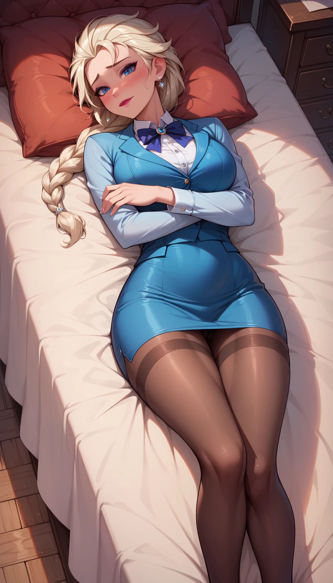 (masterpiece), (best quality), (ultra-detailed), line drawing, skindentation, (high resolution), cowboy shot, blindfold, blinfolded eyes, female big breast, full body, fetal positon on bed (shackles on legs and arms inside bed), (high quality, best rendering), (8k), sharp focus, highres, 1girl, drow, colored skin, dark elf, pointy ears, (high quality:1.2), (high detail:1.2), (masterpiece:1.2), (extremely detailed:1.2)